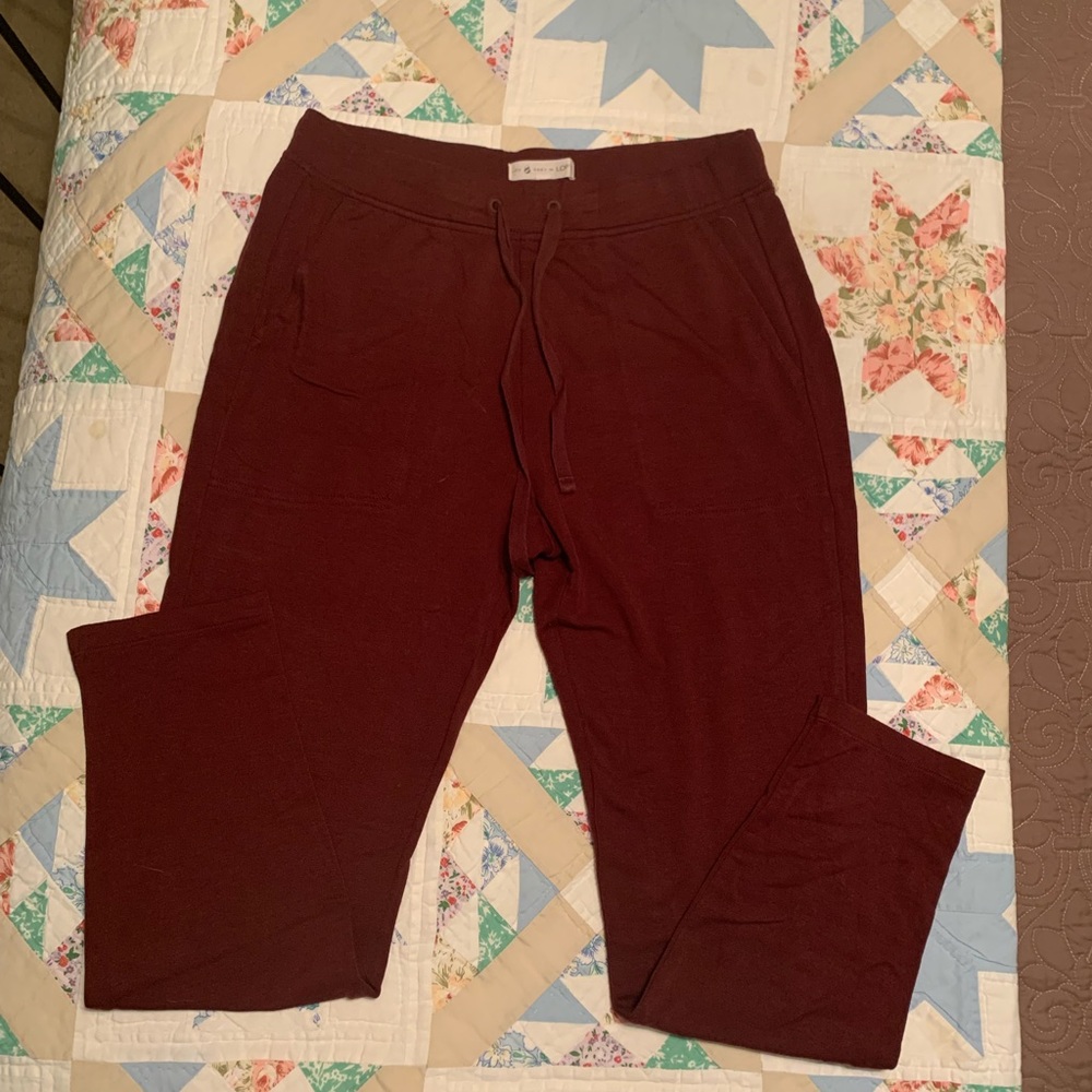 Loft Lou Grey super soft sweat pants euc